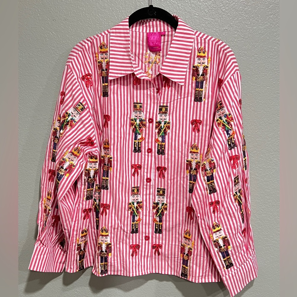 QOS Nutcracker Button Down Shirt